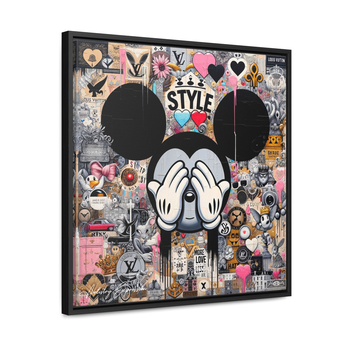 Urban Harmony: A Graffiti Mosaic of Pop Culture