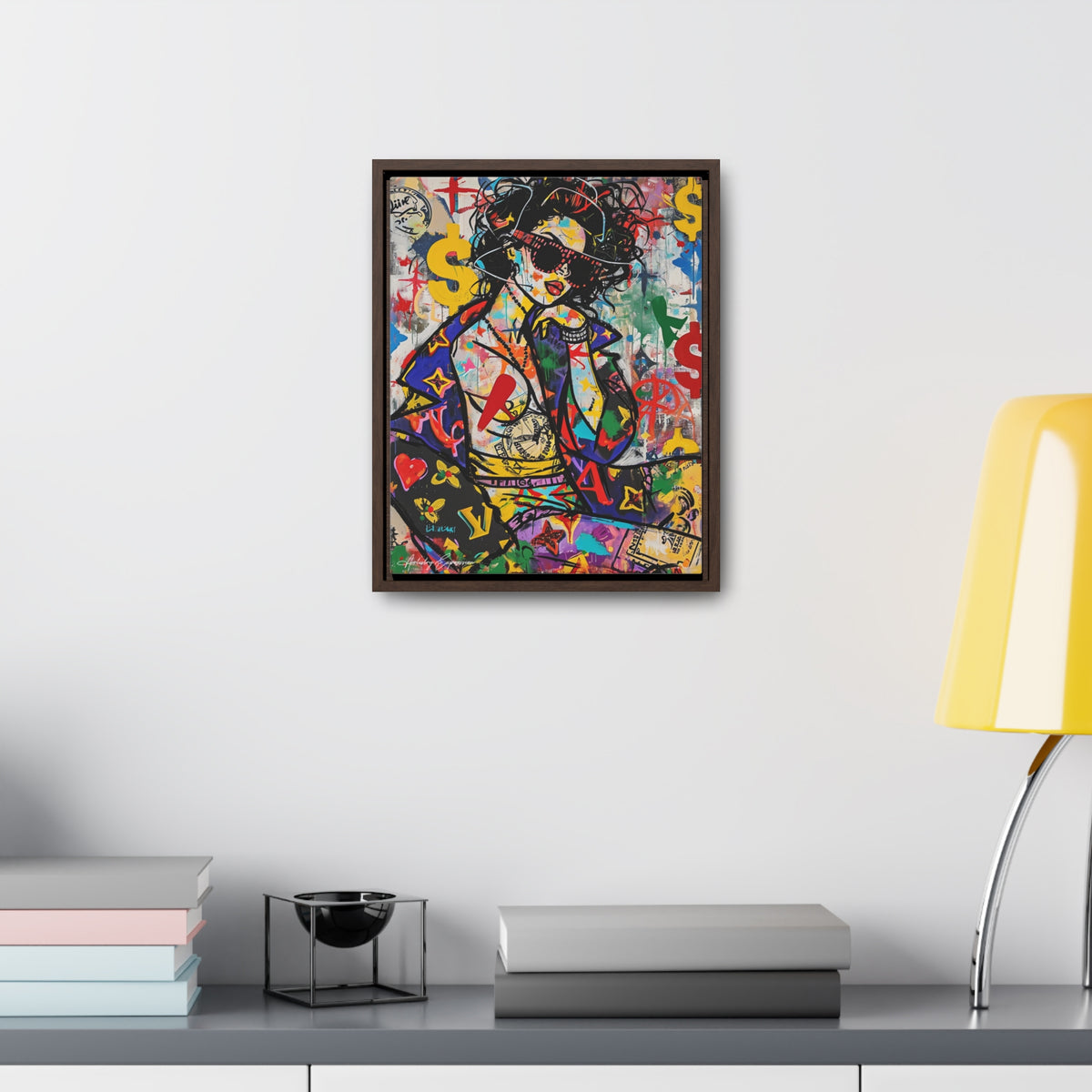 Urban Affluence: Stylish Girl's Graffiti