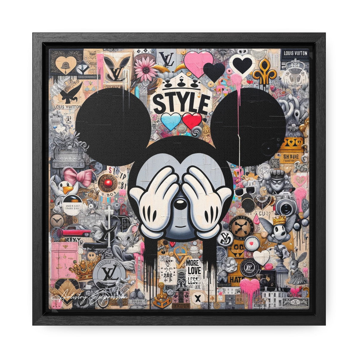 Urban Harmony: A Graffiti Mosaic of Pop Culture