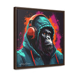 Graffiti Groove: Hooded Gorilla Jamming with Headphones
