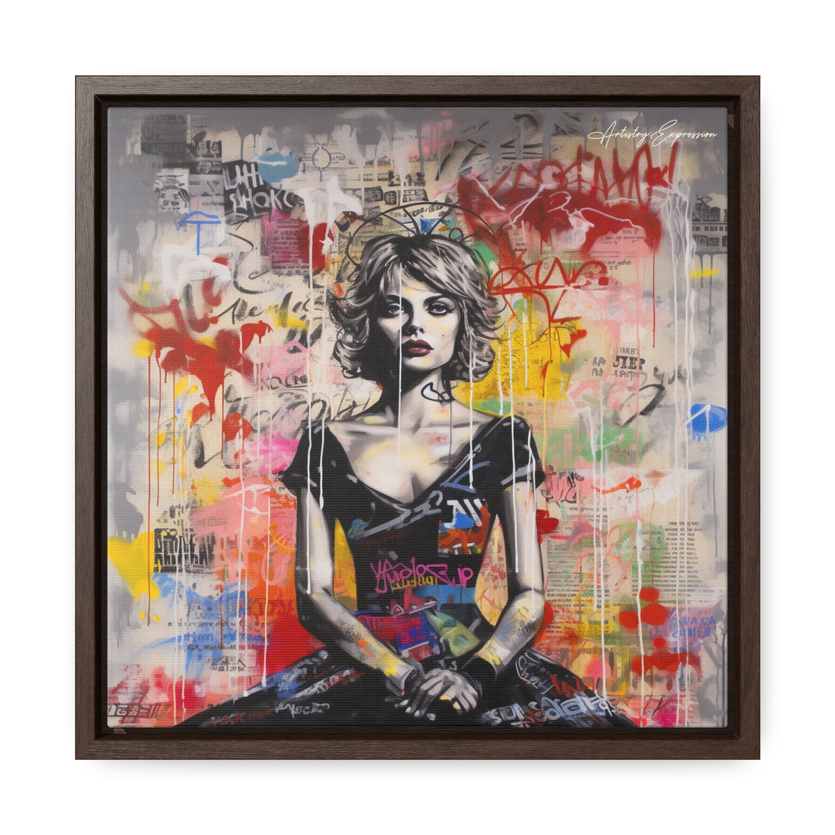 Urban Elegance: Vibrant Graffiti