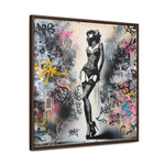 Graffiti Glamour: Beauty Amidst Chaos
