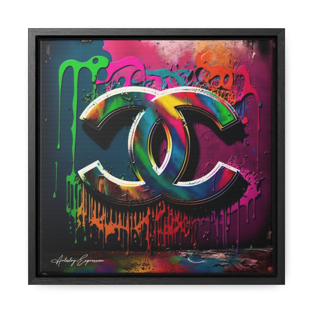 Street Art Broadcast: Channel Logo on Graffiti Wall