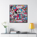 Urban Expression: Vibrant Graffiti Canvas