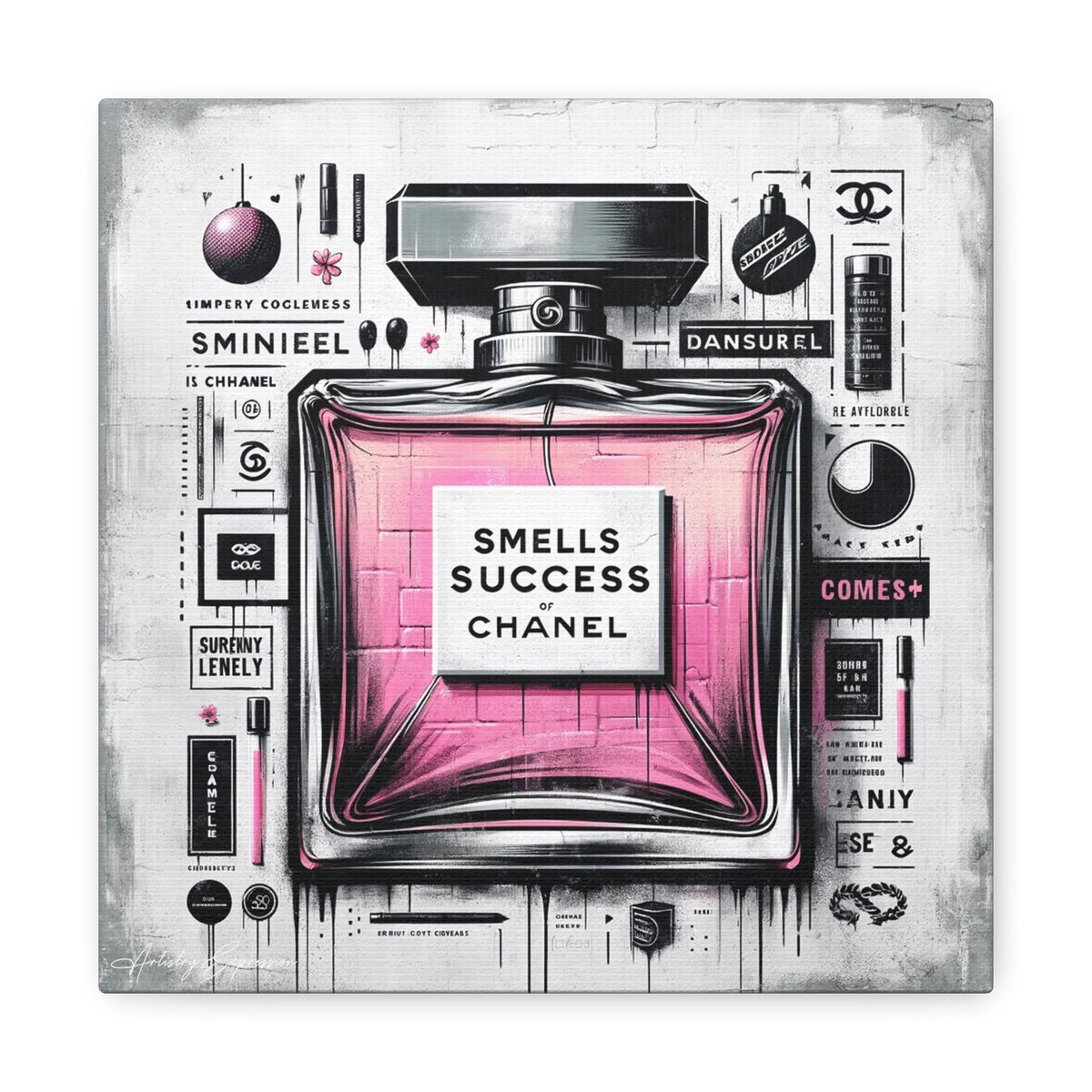 Scent of Triumph: Modern Graffiti Interpretation of Perfume