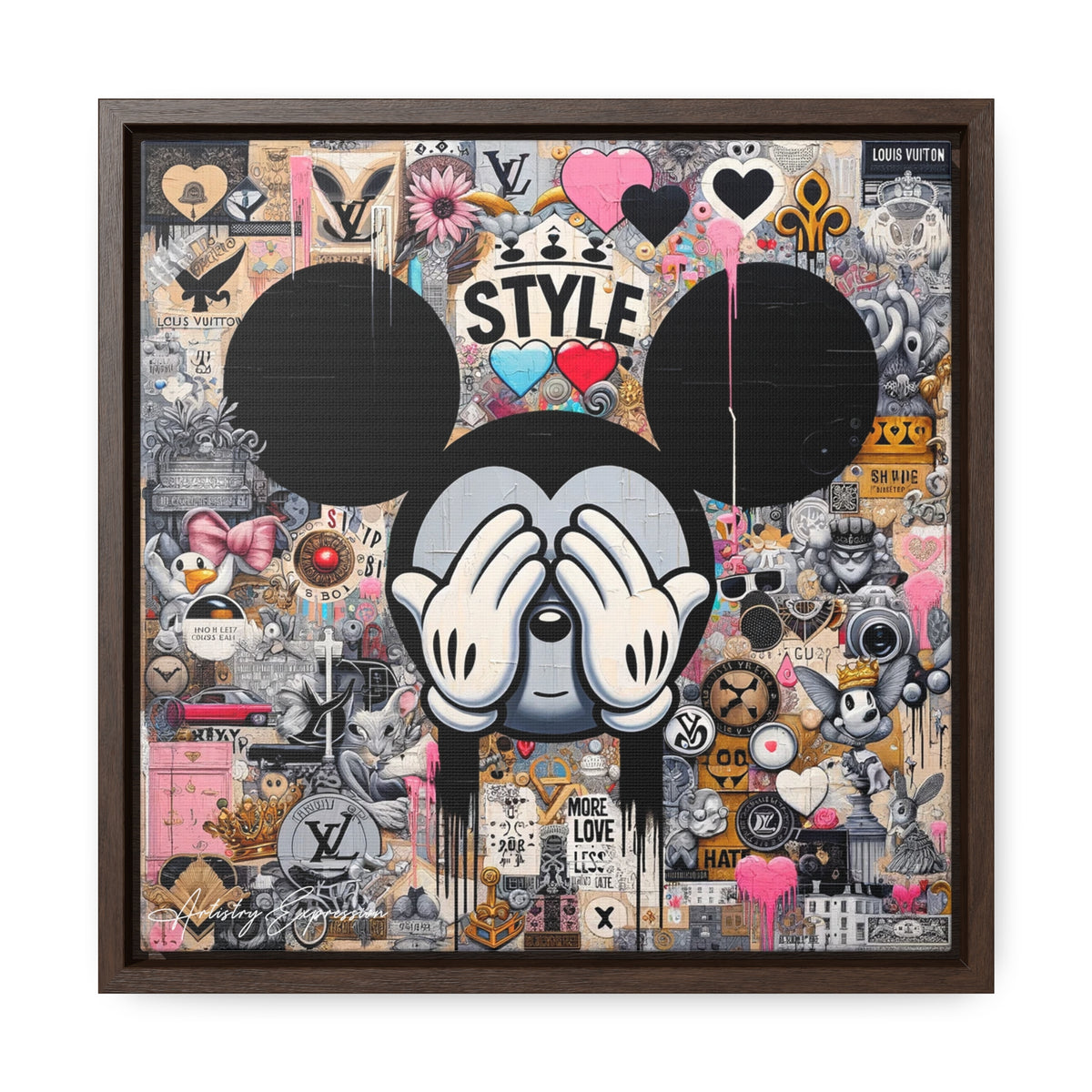 Urban Harmony: A Graffiti Mosaic of Pop Culture