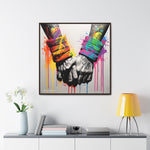 Graffiti Bond: Two Hands United in Street Art