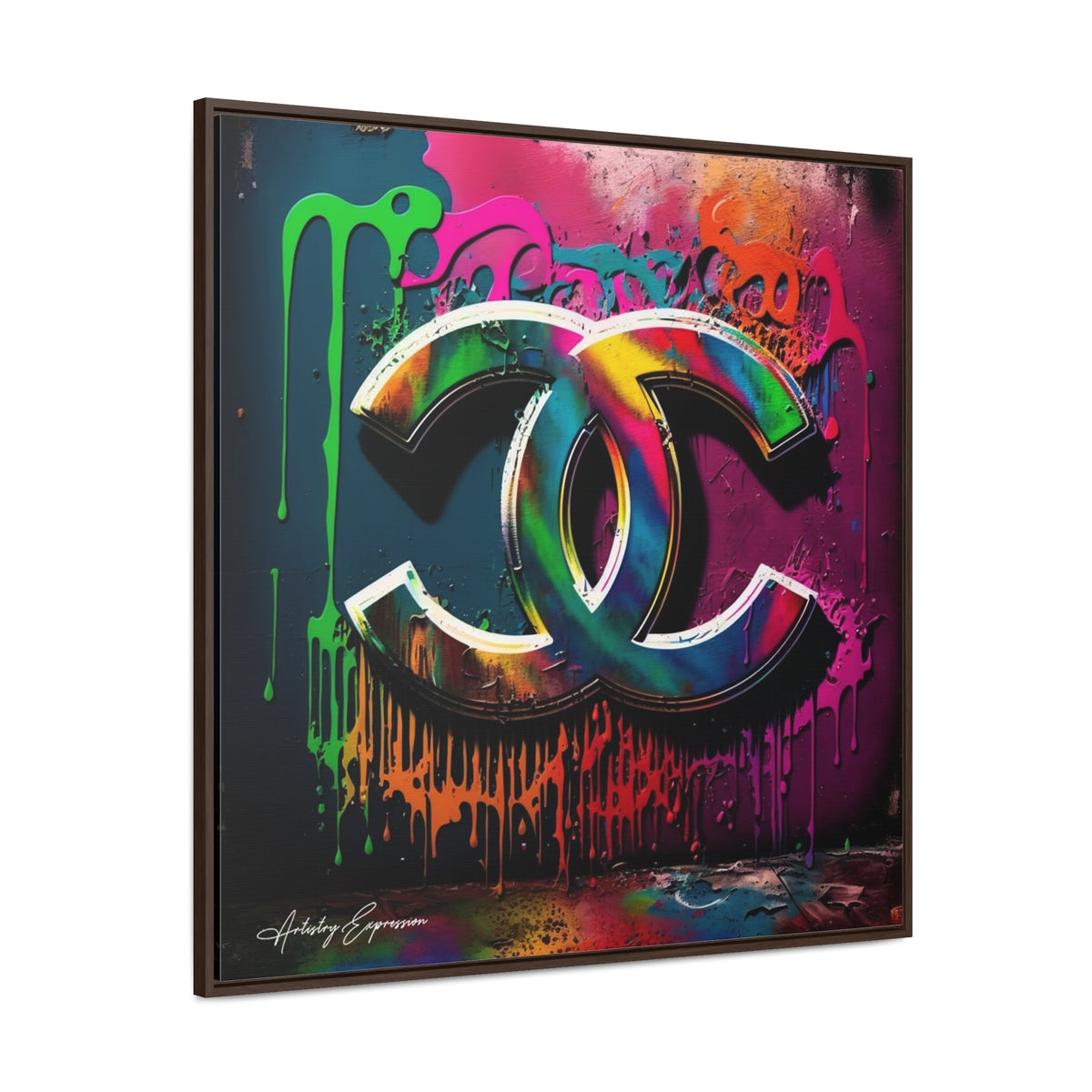 Street Art Broadcast: Channel Logo on Graffiti Wall