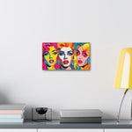 Neon Nostalgia: Faces of 80s and 90s Retro Glam