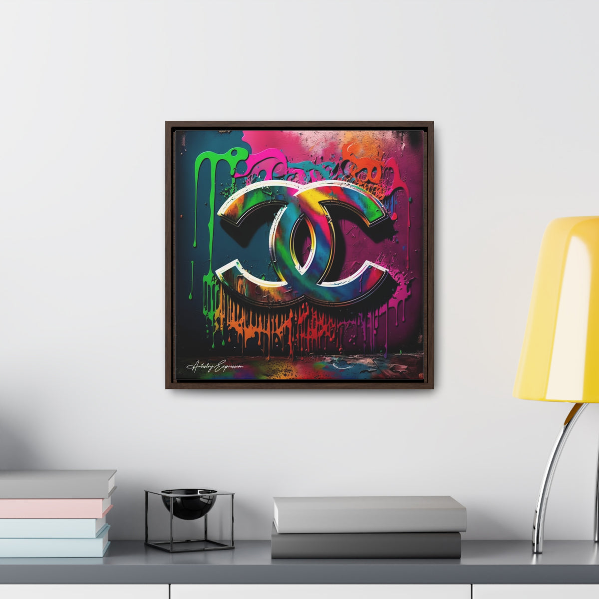 Street Art Broadcast: Channel Logo on Graffiti Wall