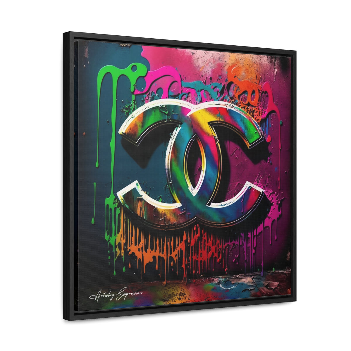 Street Art Broadcast: Channel Logo on Graffiti Wall