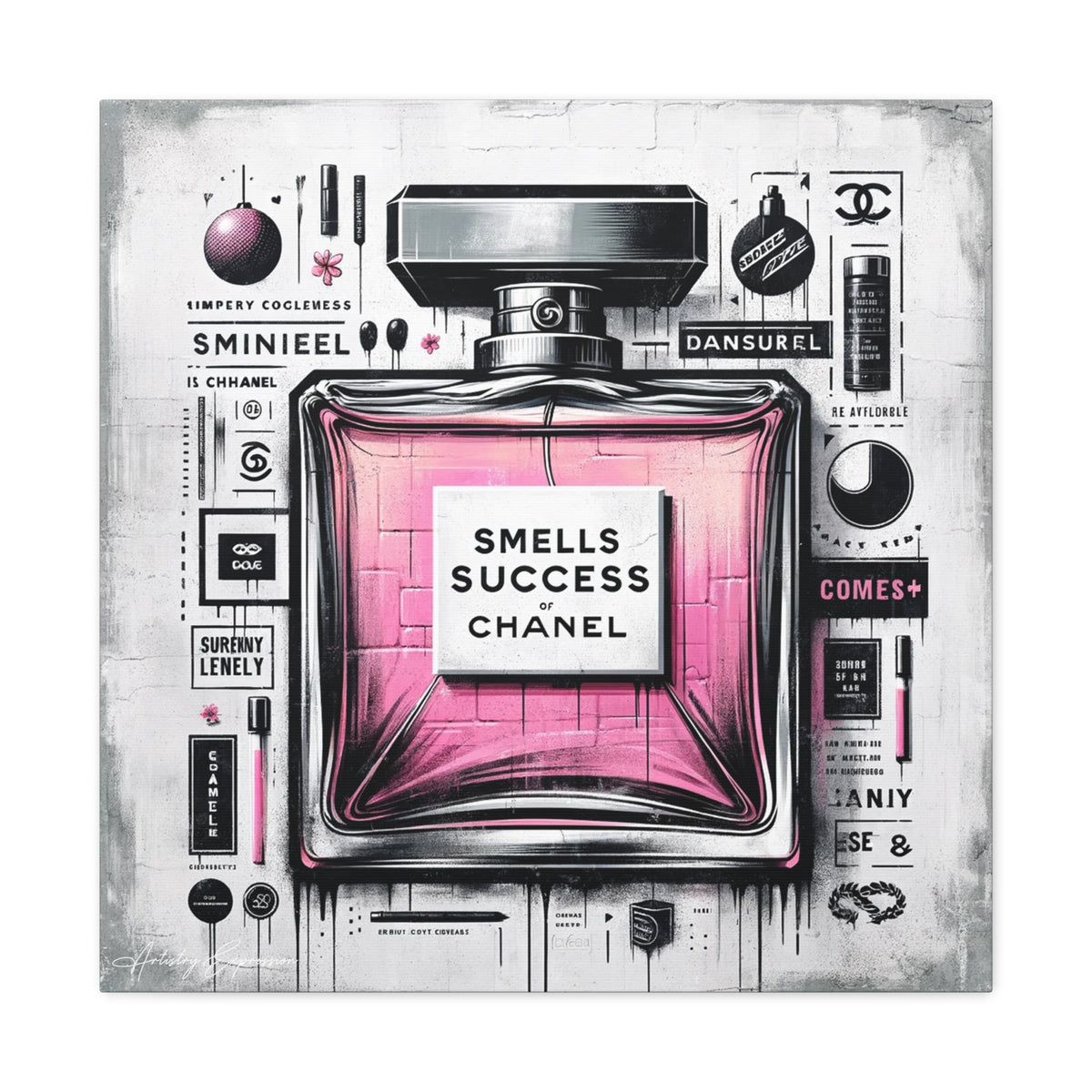 Scent of Triumph: Modern Graffiti Interpretation of Perfume