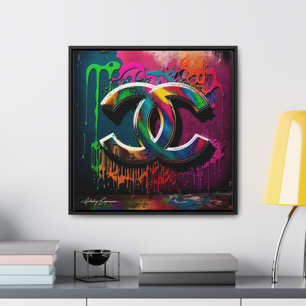 Street Art Broadcast: Channel Logo on Graffiti Wall