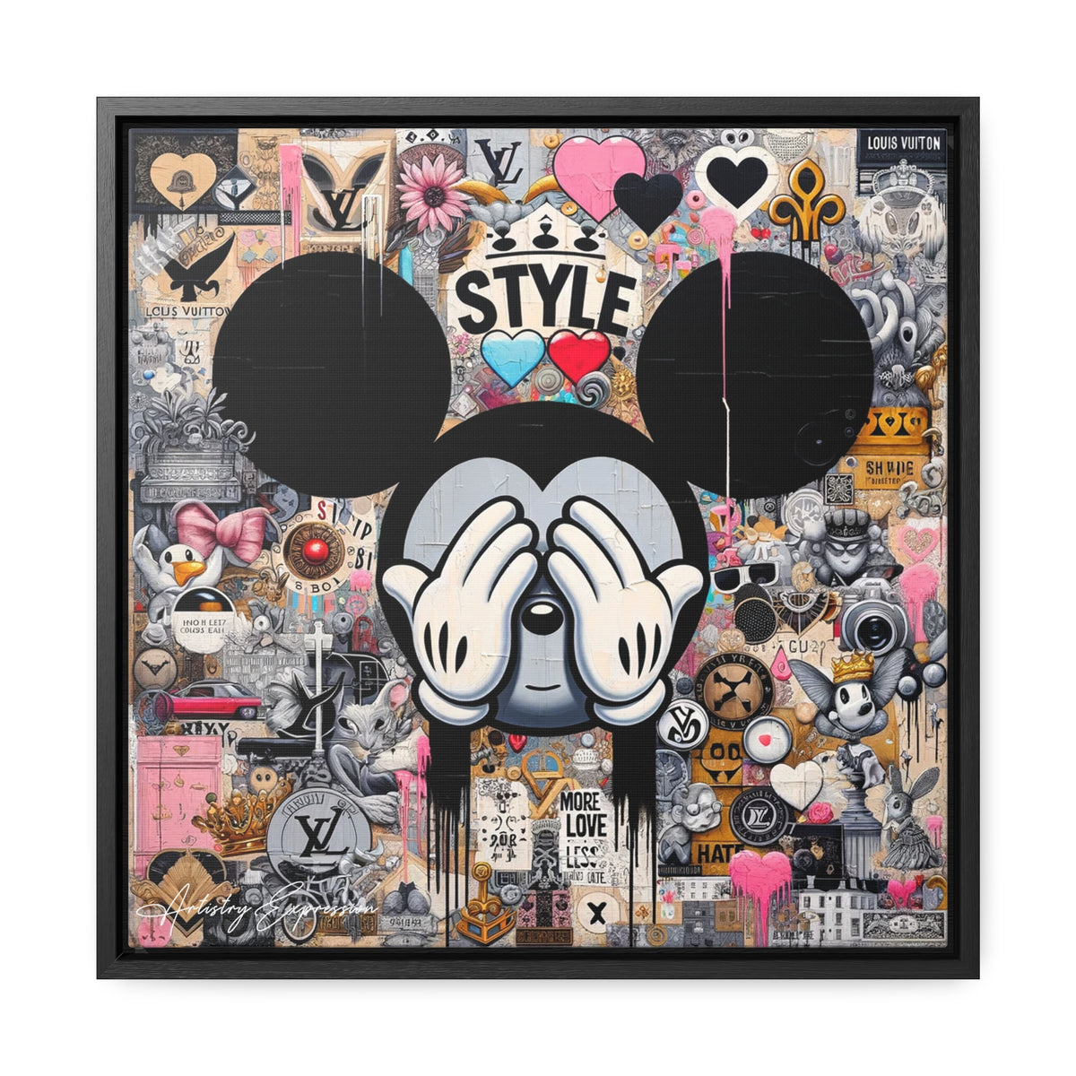 Urban Harmony: A Graffiti Mosaic of Pop Culture