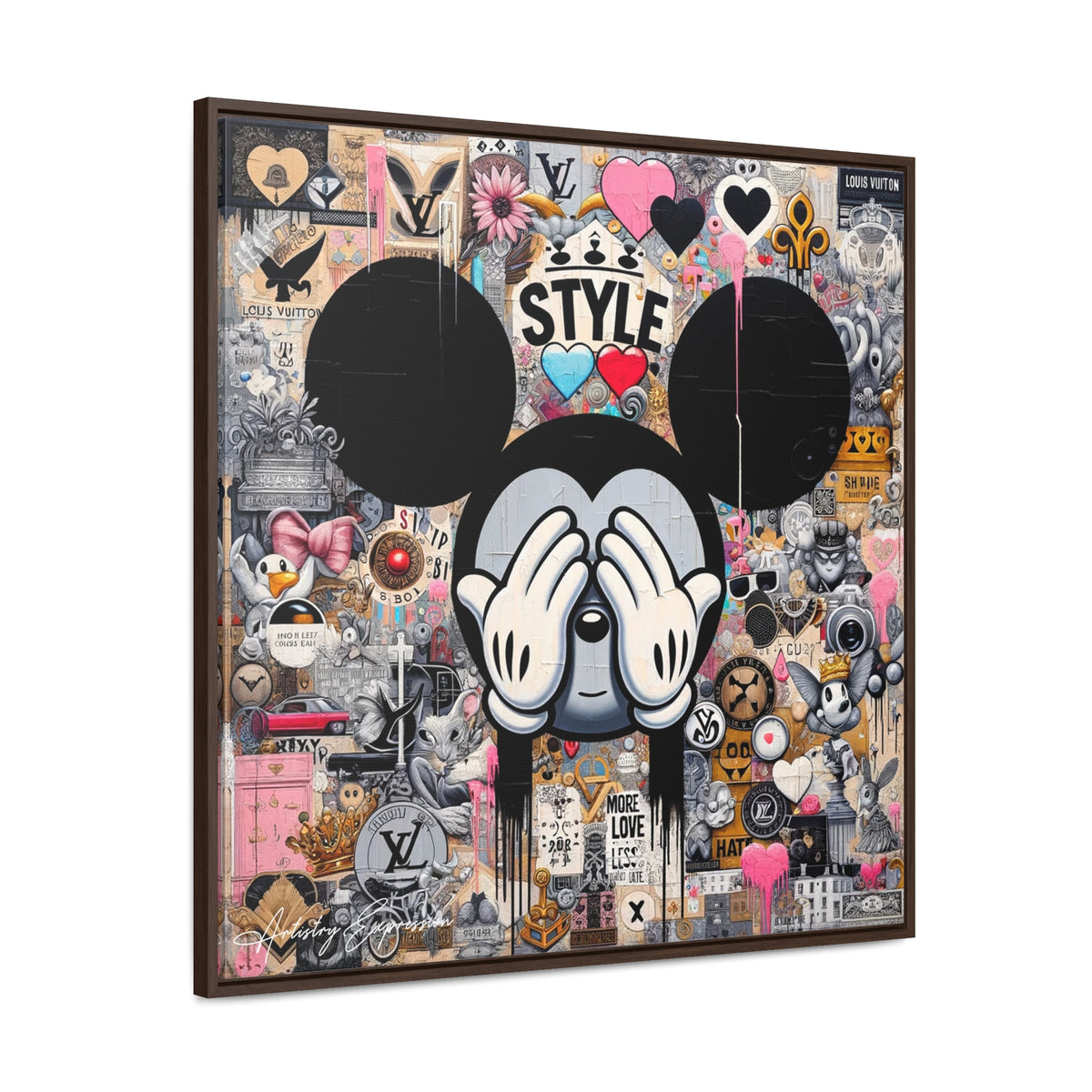 Urban Harmony: A Graffiti Mosaic of Pop Culture