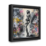 Graffiti Glamour: Beauty Amidst Chaos
