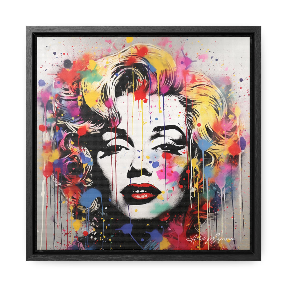 Graffiti Goddess: Marilyn Monroe's Vibrant Visage
