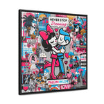 Urban Expression: Vibrant Graffiti Canvas