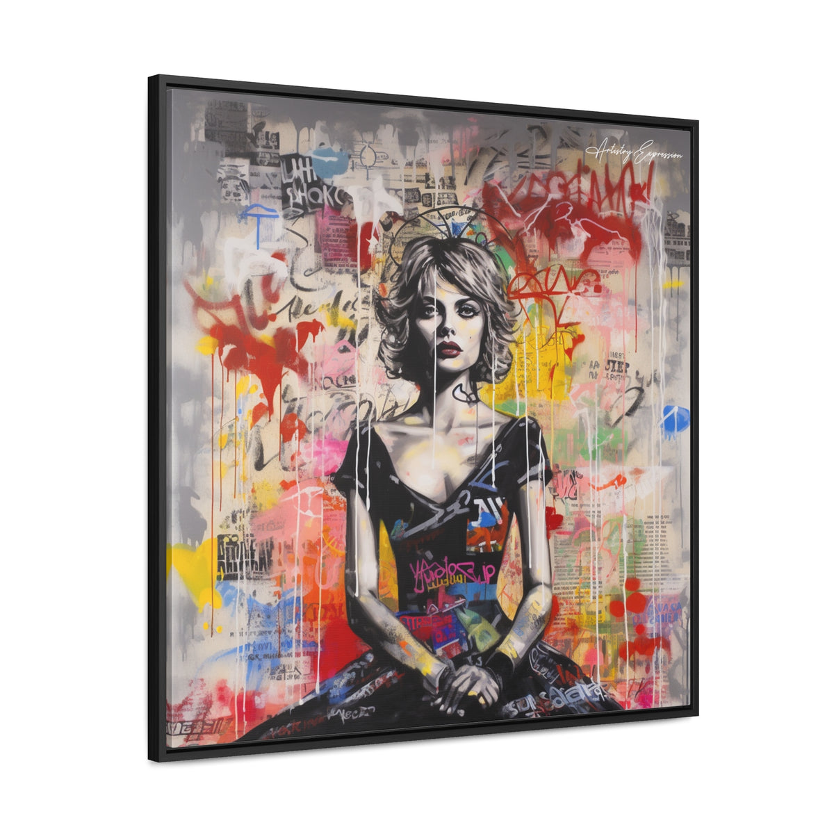 Urban Elegance: Vibrant Graffiti