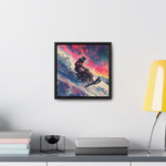 Snowscape Sprint: Snowmobile Dash in Color