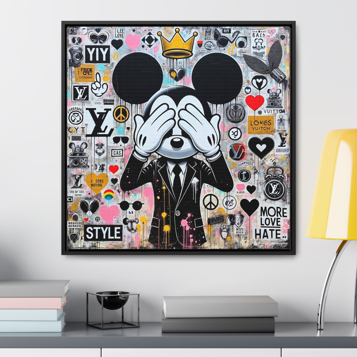 Mickey's Message: Street Art with a Pop Twist