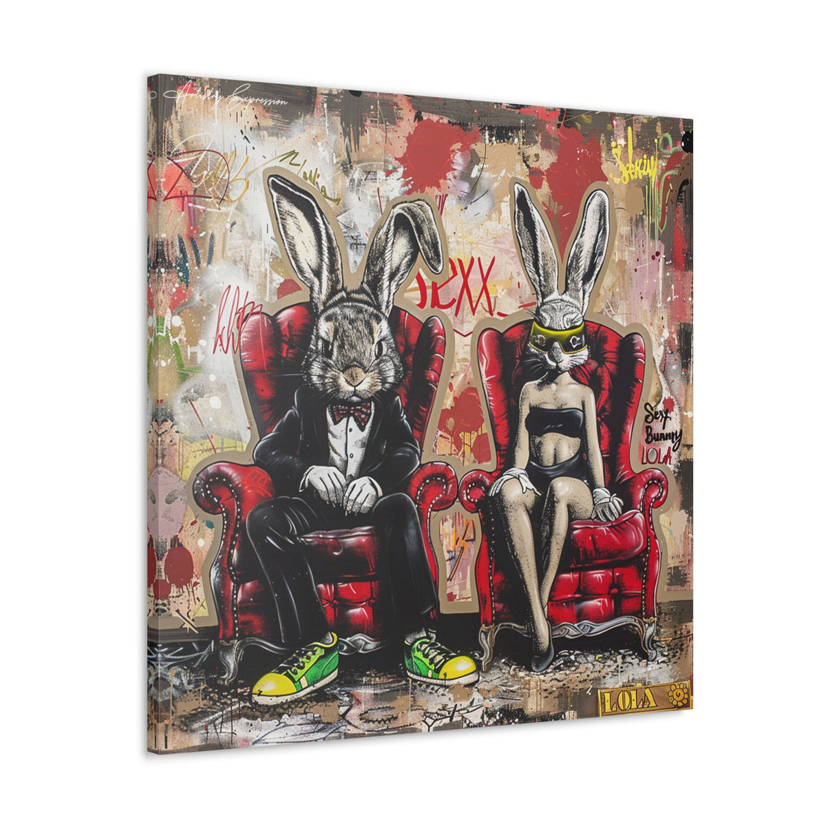 Urban Elegance: A Tale of Two Rabbits