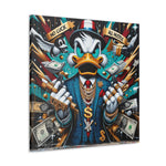 Graffiti Rebellion: Urban Canvas with Gangsta Donald Duck