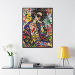 Urban Affluence: Stylish Girl's Graffiti