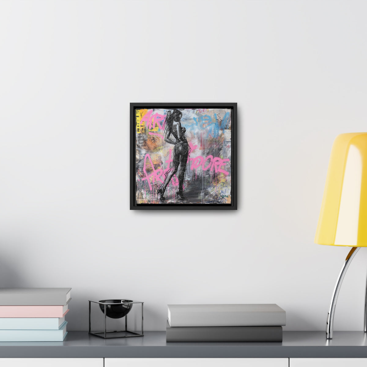 Urban Elegance: Sensuous Graffiti Symphony