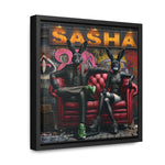 Playful Intrigue: Graffiti Mural with Anthropomorphic Rabbits