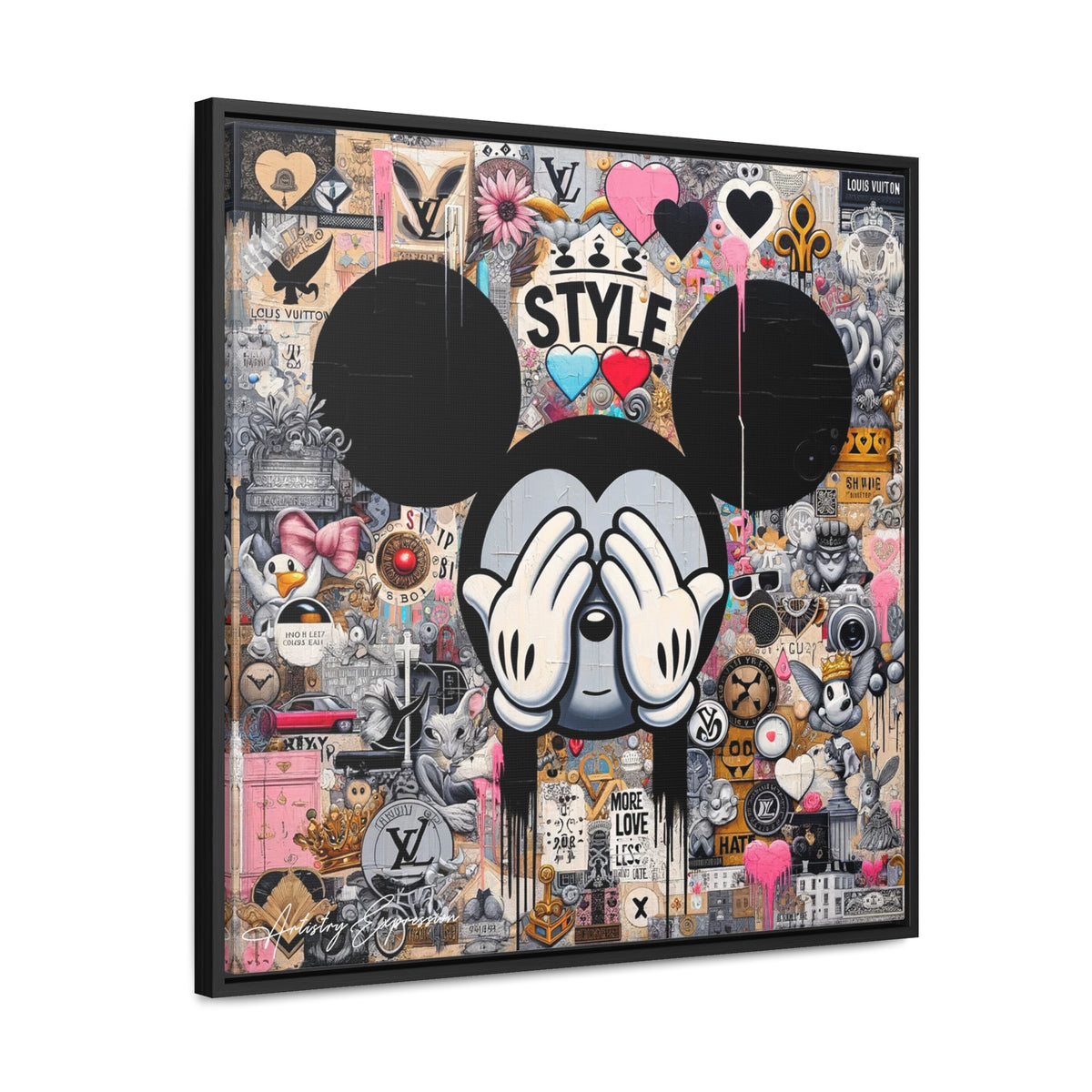 Urban Harmony: A Graffiti Mosaic of Pop Culture
