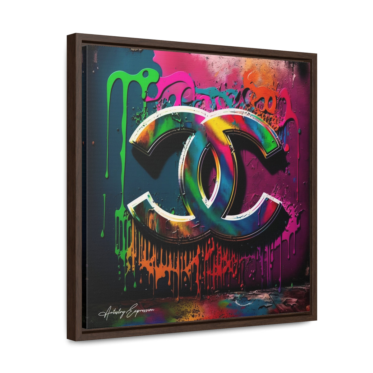 Street Art Broadcast: Channel Logo on Graffiti Wall