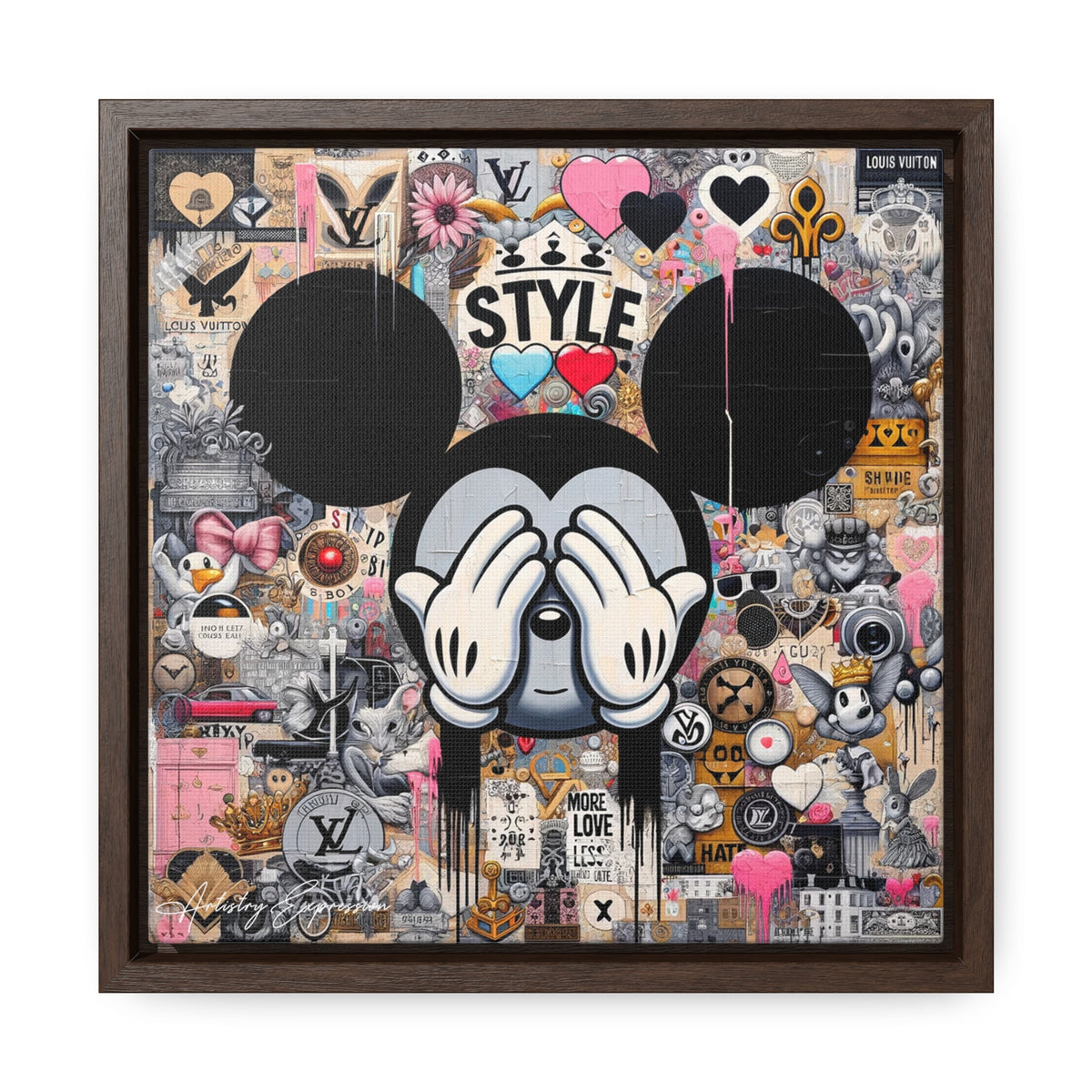 Urban Harmony: A Graffiti Mosaic of Pop Culture