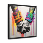 Graffiti Bond: Two Hands United in Street Art