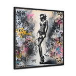 Graffiti Glamour: Beauty Amidst Chaos