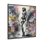 Graffiti Glamour: Beauty Amidst Chaos