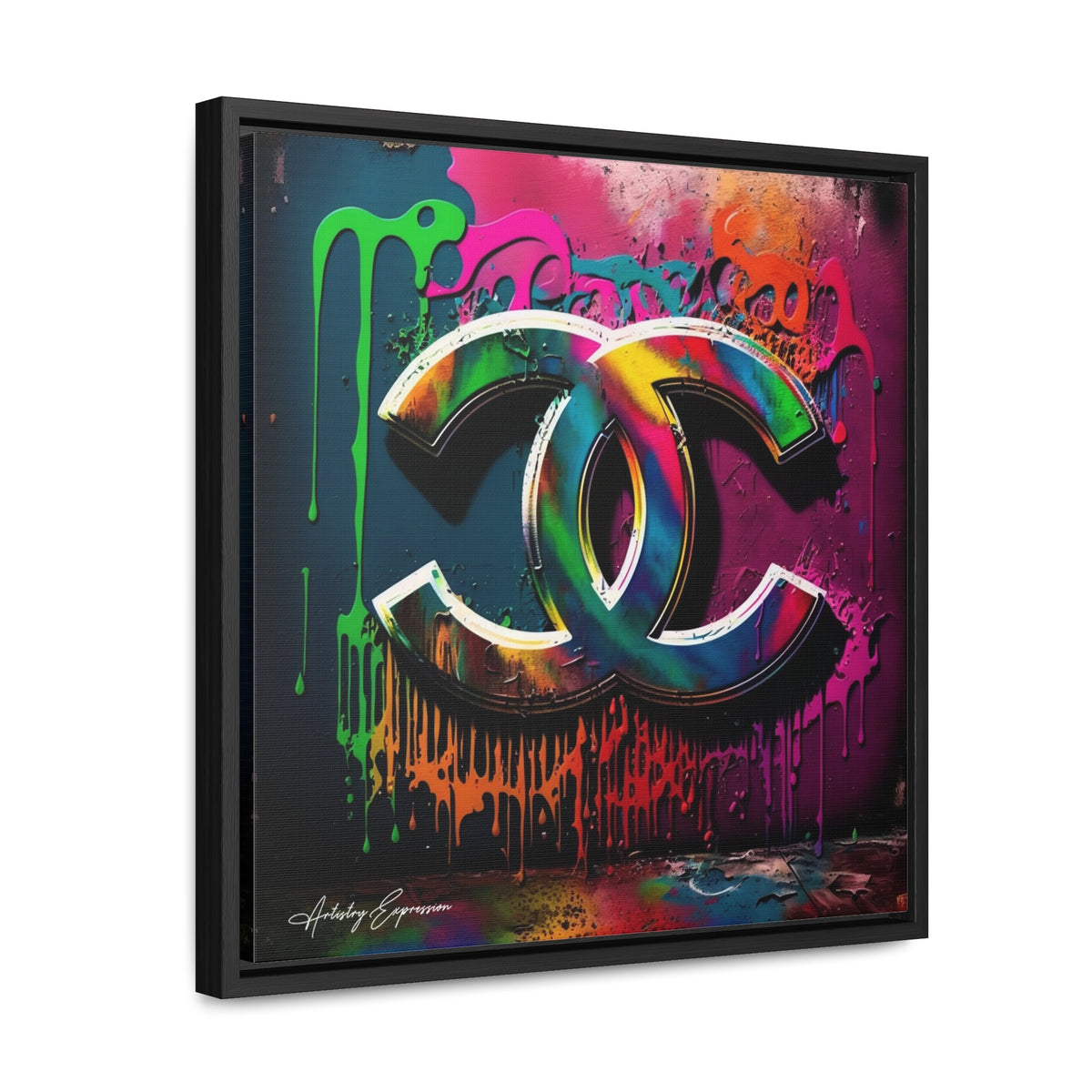 Street Art Broadcast: Channel Logo on Graffiti Wall