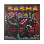 Playful Intrigue: Graffiti Mural with Anthropomorphic Rabbits