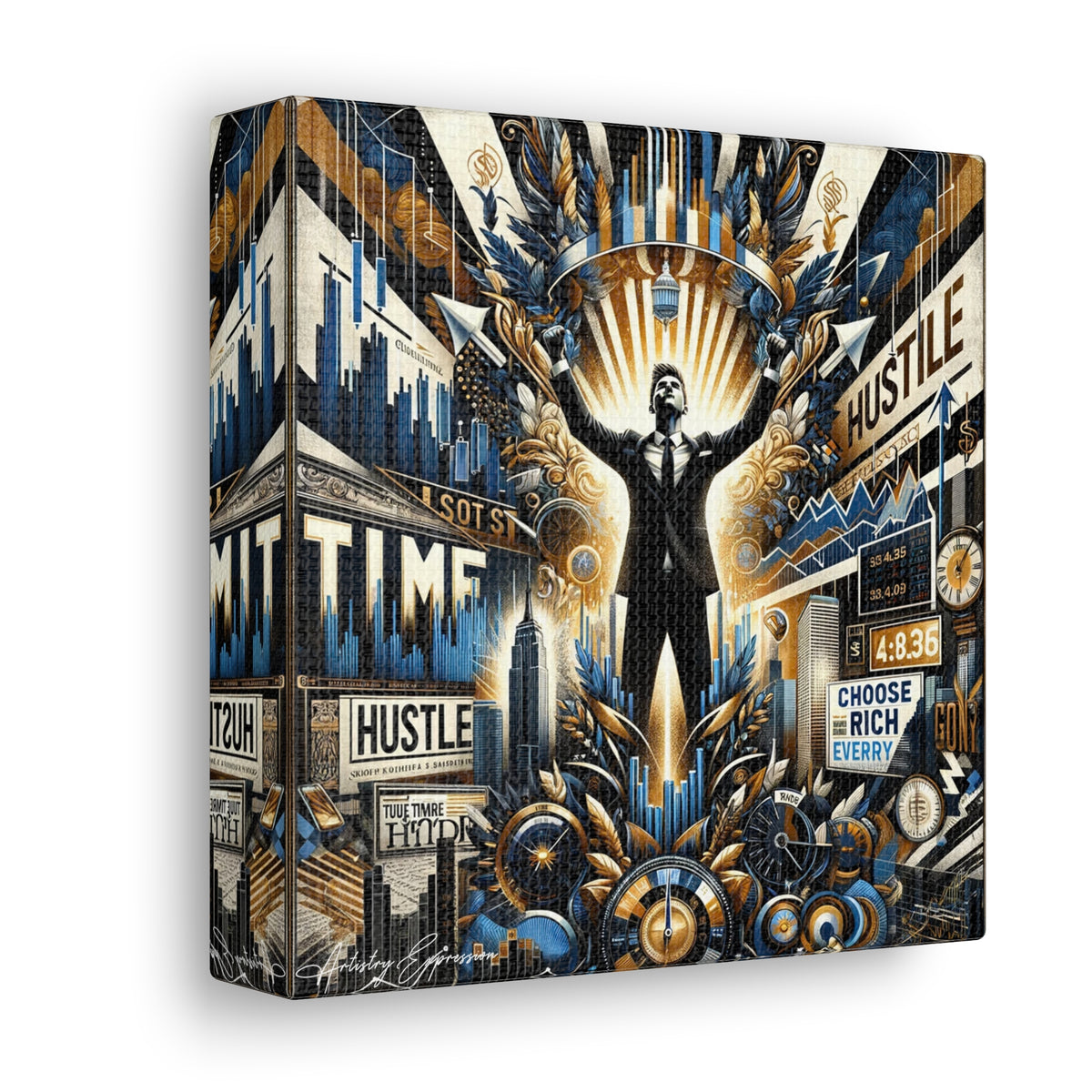 The Hustler's Anthem: Graffiti Tribute to Hard Work and Success