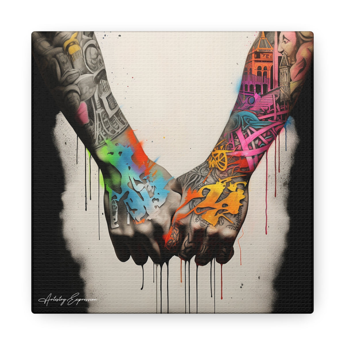 Tagged Together: Graffiti Depiction of Holding Hands