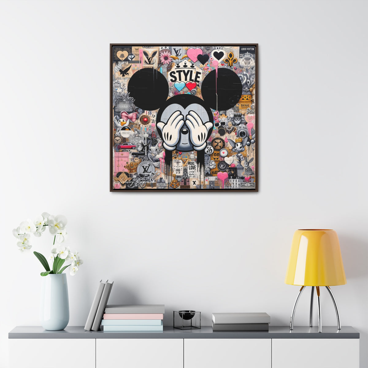 Urban Harmony: A Graffiti Mosaic of Pop Culture
