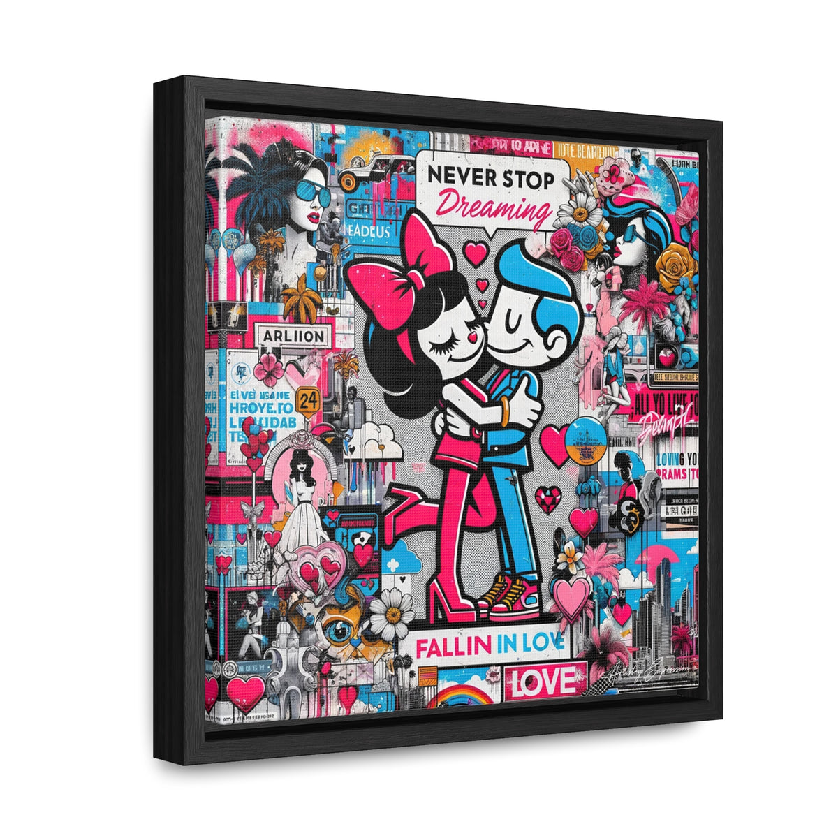 Urban Expression: Vibrant Graffiti Canvas