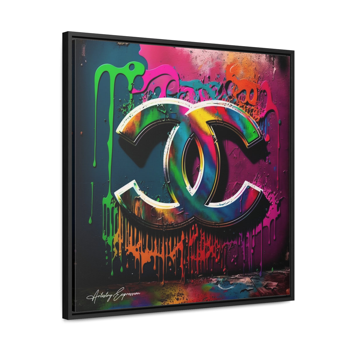 Street Art Broadcast: Channel Logo on Graffiti Wall