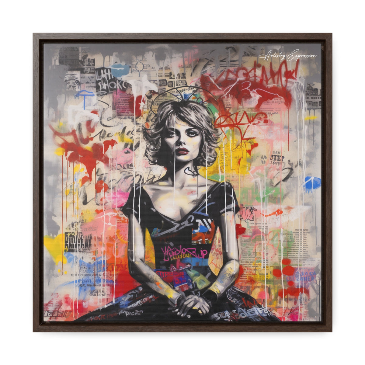 Urban Elegance: Vibrant Graffiti