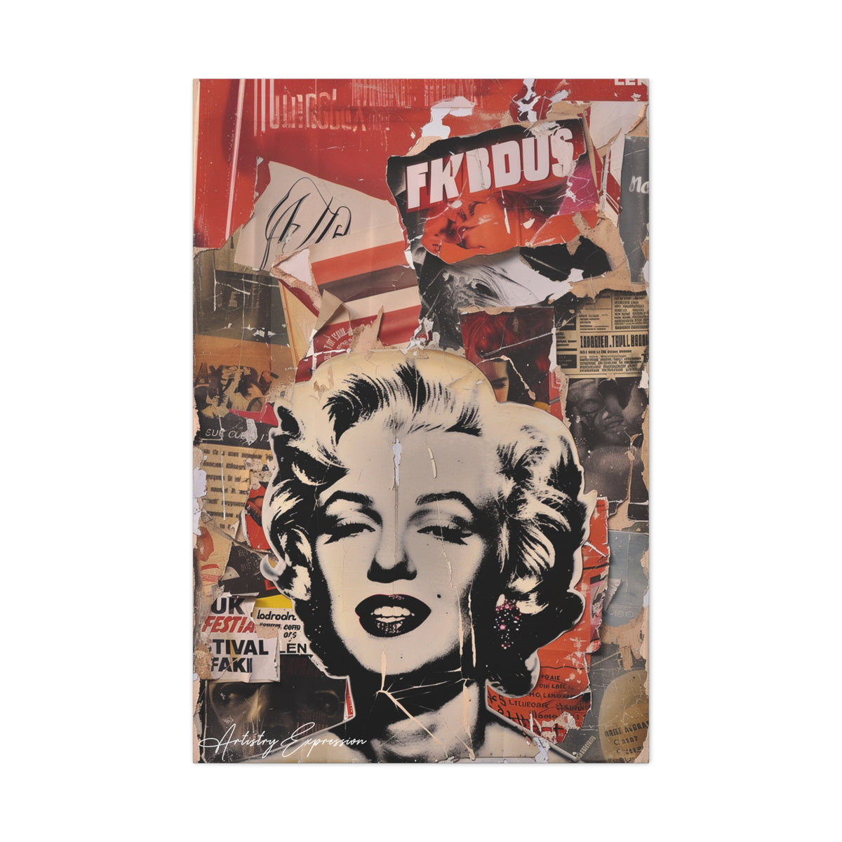 Iconic Collage: Marilyn Monroe in Pop Culture