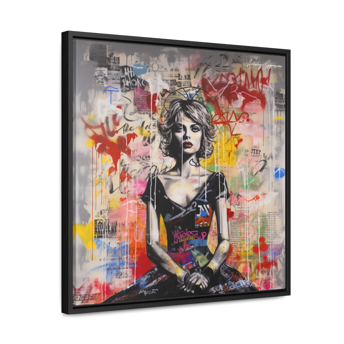 Urban Elegance: Vibrant Graffiti