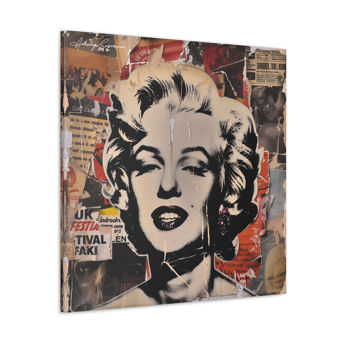 Iconic Collage: Marilyn Monroe in Pop Culture