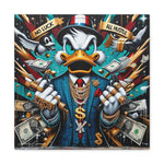 Graffiti Rebellion: Urban Canvas with Gangsta Donald Duck