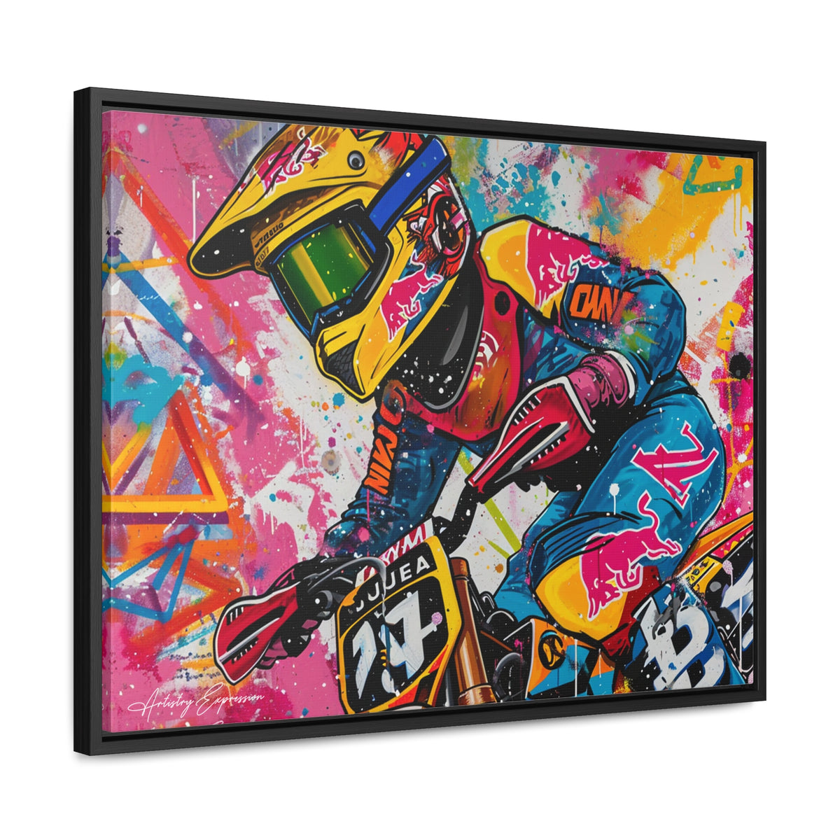 Urban Thrill: Graffiti Motorcycle Journey