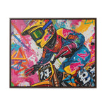 Urban Thrill: Graffiti Motorcycle Journey